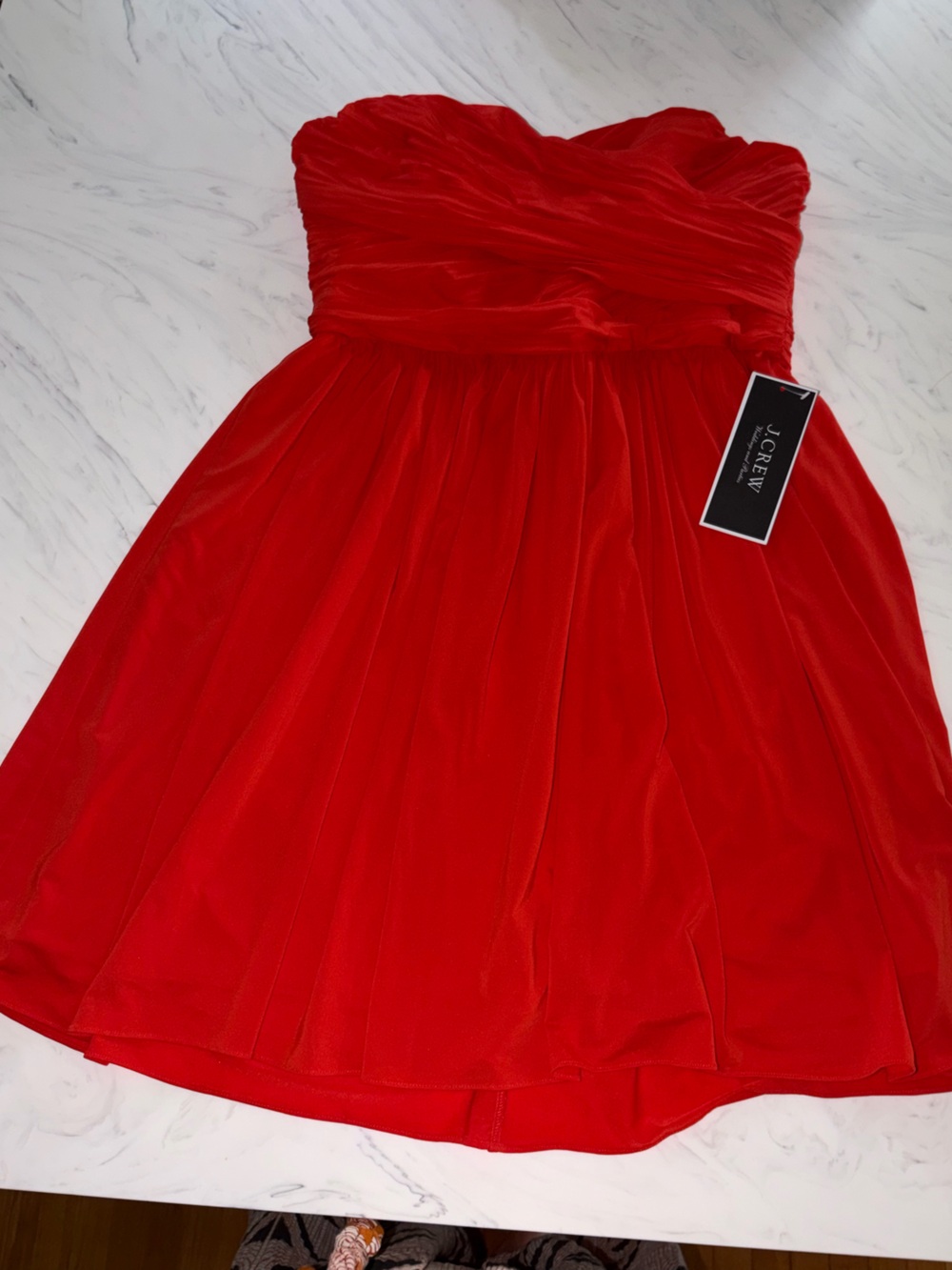 J. Crew strapless occasion orange cocktail dress 16 new nwt weddings parties